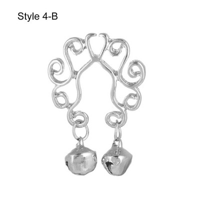 1 gab. Seksīgs viltots krūšu gredzens sievietēm 316 l ķirurģiskā tērauda necaurdurošs krūšu gredzens krūšu dekoratīvais gredzens pludmales ballītes ķermeņa rotaslietas