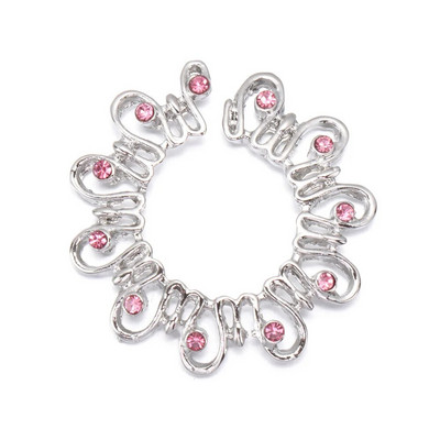 1 gab. Seksīgs viltots krūšu gredzens sievietēm 316 l ķirurģiskā tērauda necaurdurošs krūšu gredzens krūšu dekoratīvais gredzens pludmales ballītes ķermeņa rotaslietas