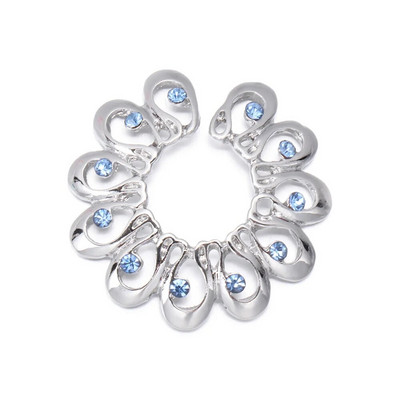 1 gab. Seksīgs viltots krūšu gredzens sievietēm 316 l ķirurģiskā tērauda necaurdurošs krūšu gredzens krūšu dekoratīvais gredzens pludmales ballītes ķermeņa rotaslietas