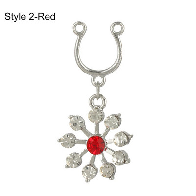 1 gab. Seksīgs viltots krūšu gredzens sievietēm 316 l ķirurģiskā tērauda necaurdurošs krūšu gredzens krūšu dekoratīvais gredzens pludmales ballītes ķermeņa rotaslietas