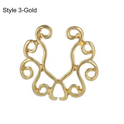 1 gab. Seksīgs viltots krūšu gredzens sievietēm 316 l ķirurģiskā tērauda necaurdurošs krūšu gredzens krūšu dekoratīvais gredzens pludmales ballītes ķermeņa rotaslietas