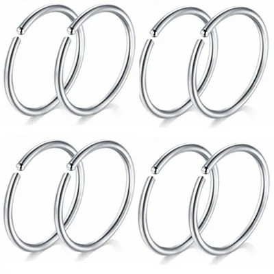 12/24/36 db L alakú orrgyűrű görbe csomag kristály egyenes orrgyűrű szett orrcsavar Piercing Nariz mandzsetta orr orrcsipesz