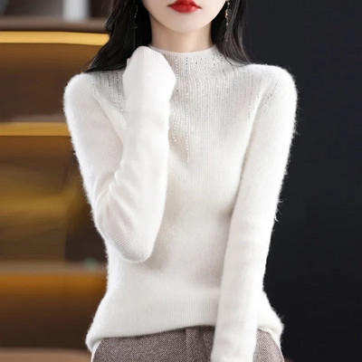 2023. gada jauni ziemas trikotāžas sieviešu džemperi un džemperi ar garām piedurknēm bruņurupucis Warn, sieviešu pulovers, trikotāžas topi, džemperi