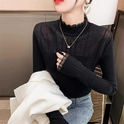 2023. gada jauns rudens ziemas adīšana džemperis Puloveri bruņurupuču trikotāžas džemperis sieviešu apģērbs sieviešu džemperis, mīksts, silts sieviešu džemperis