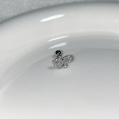 1 gab Pērļu imitācijas skrimšļa auskari nerūsējošā tērauda cirkons priekšgala auss gliemežnīca Helix cieši pieskrūvējama aizmugure Auskaru kniedes pīrsings rotaslietas