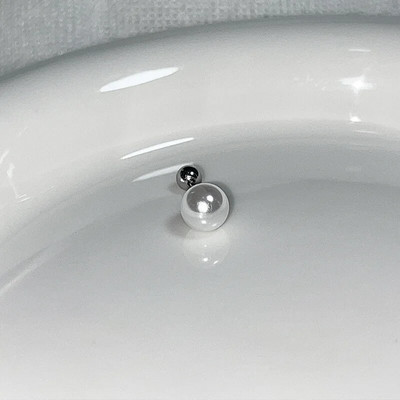 1 gab Pērļu imitācijas skrimšļa auskari nerūsējošā tērauda cirkons priekšgala auss gliemežnīca Helix cieši pieskrūvējama aizmugure Auskaru kniedes pīrsings rotaslietas