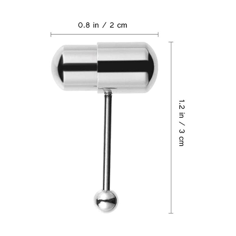 Вибриращ пръстен за език Смесени цветове Бодливи прави щанги Бижута за пиърсинг на езика Шпил за жени Мъже Dropshipping