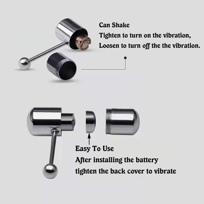 Вибриращ пръстен за език Смесени цветове Бодливи прави щанги Бижута за пиърсинг на езика Шпил за жени Мъже Dropshipping