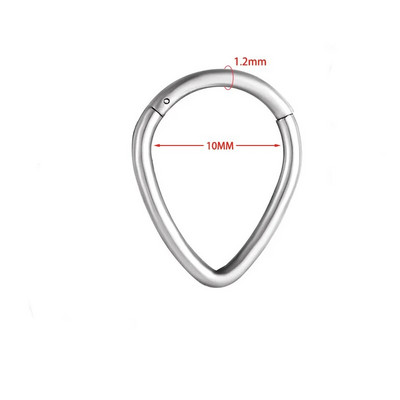 Piercing septum din oțel inoxidabil 316L, cercei inel pentru nas, stil punk pentru femei, piercing pentru corp, accesoriu de bijuterii