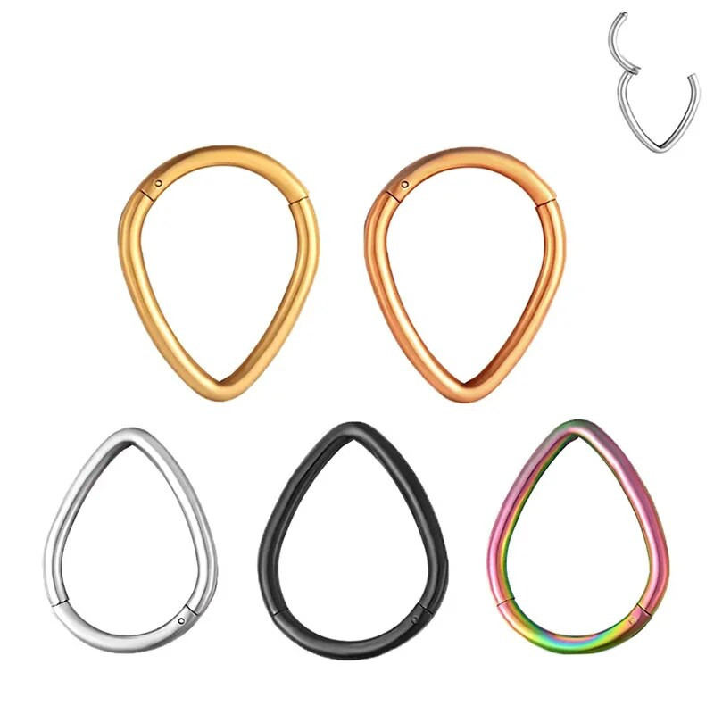 Piercing septum din oțel inoxidabil 316L, cercei inel pentru nas, stil punk pentru femei, piercing pentru corp, accesoriu de bijuterii