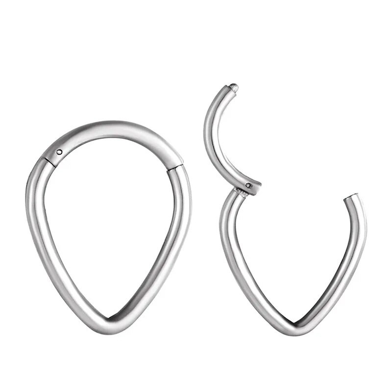 Piercing septum din oțel inoxidabil 316L, cercei inel pentru nas, stil punk pentru femei, piercing pentru corp, accesoriu de bijuterii