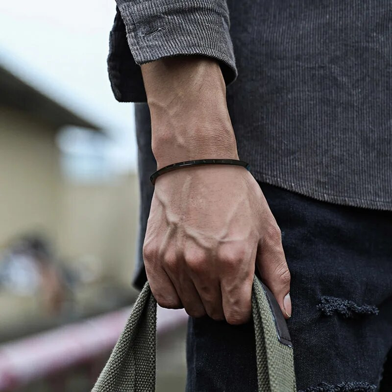 Vnox Retro Nordic Vikings mandzsetta karkötők férfi karkötők, rozsdamentes acél Mobius skandináv mitológia rúnák amulett ékszerek