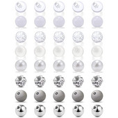 Bile de schimb din plastic din oțel chirurgical cu filet extern pentru inele industriale pentru mamelon cu mreană Piercing pentru buric pentru limbă 3 mm