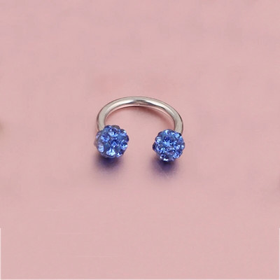 Čekiškas grąžtas auskarų smeigtukai pasagos lankelis žiedas nosies segtukas dvigubas krištolo rutulys pertvaros Auskarų vėrimas papuošalai CBR žiedas nosies auskarų vėrimas žiedas ausys