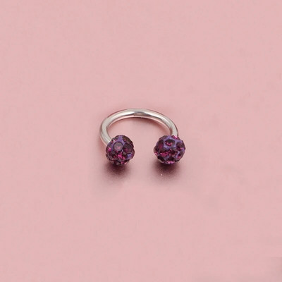 Čekiškas grąžtas auskarų smeigtukai pasagos lankelis žiedas nosies segtukas dvigubas krištolo rutulys pertvaros Auskarų vėrimas papuošalai CBR žiedas nosies auskarų vėrimas žiedas ausys