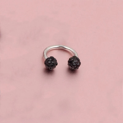 Čekiškas grąžtas auskarų smeigtukai pasagos lankelis žiedas nosies segtukas dvigubas krištolo rutulys pertvaros Auskarų vėrimas papuošalai CBR žiedas nosies auskarų vėrimas žiedas ausys