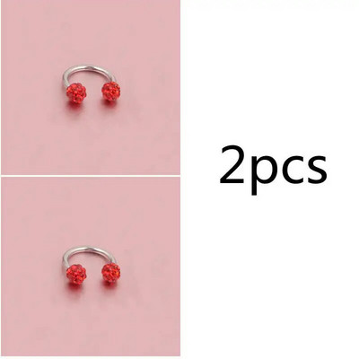 Čekiškas grąžtas auskarų smeigtukai pasagos lankelis žiedas nosies segtukas dvigubas krištolo rutulys pertvaros Auskarų vėrimas papuošalai CBR žiedas nosies auskarų vėrimas žiedas ausys