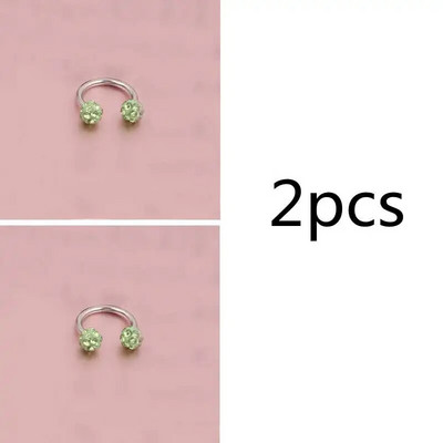 Čekiškas grąžtas auskarų smeigtukai pasagos lankelis žiedas nosies segtukas dvigubas krištolo rutulys pertvaros Auskarų vėrimas papuošalai CBR žiedas nosies auskarų vėrimas žiedas ausys