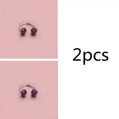 Čekiškas grąžtas auskarų smeigtukai pasagos lankelis žiedas nosies segtukas dvigubas krištolo rutulys pertvaros Auskarų vėrimas papuošalai CBR žiedas nosies auskarų vėrimas žiedas ausys