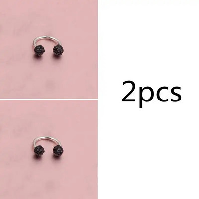 Čekiškas grąžtas auskarų smeigtukai pasagos lankelis žiedas nosies segtukas dvigubas krištolo rutulys pertvaros Auskarų vėrimas papuošalai CBR žiedas nosies auskarų vėrimas žiedas ausys