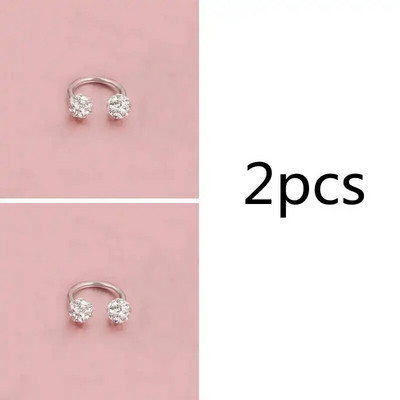 Čekiškas grąžtas auskarų smeigtukai pasagos lankelis žiedas nosies segtukas dvigubas krištolo rutulys pertvaros Auskarų vėrimas papuošalai CBR žiedas nosies auskarų vėrimas žiedas ausys