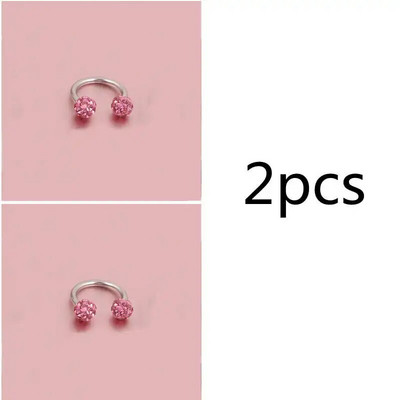 Čekiškas grąžtas auskarų smeigtukai pasagos lankelis žiedas nosies segtukas dvigubas krištolo rutulys pertvaros Auskarų vėrimas papuošalai CBR žiedas nosies auskarų vėrimas žiedas ausys