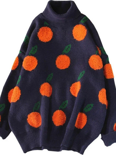 Moteriški drabužiai, 2023 m. Korėjos mados naujiena Rudens žiema moteriški megztiniai su siauru kaklu, palaidi viršutiniai drabužiai ilgomis rankovėmis trikotažo megztiniai