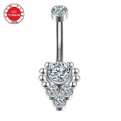 ASTM F136 titano štanga, poliruojanti širdelę, bambos auskarų vėrimo žiedas mergaitei papuošalai bambos kreivumo karoliukai bambos štanga moterims, dovana