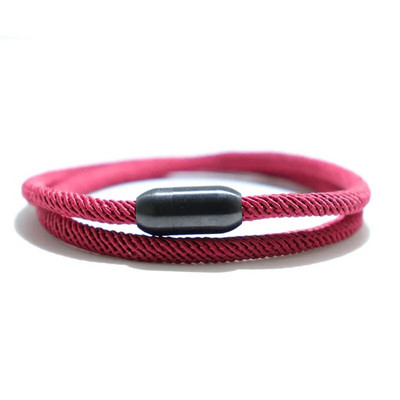 Βραχιόλι με σχοινί μόδας Man Attract Βραχιόλι με μαγνήτη Hombre από ανοξείδωτο ατσάλι Braslet Homme Αξεσουάρ Δώρο για τον φίλο σύζυγο
