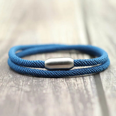 Βραχιόλι με σχοινί μόδας Man Attract Βραχιόλι με μαγνήτη Hombre από ανοξείδωτο ατσάλι Braslet Homme Αξεσουάρ Δώρο για τον φίλο σύζυγο