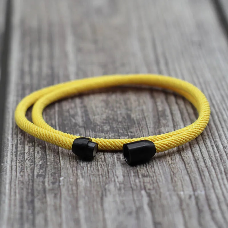 Βραχιόλι με σχοινί μόδας Man Attract Βραχιόλι με μαγνήτη Hombre από ανοξείδωτο ατσάλι Braslet Homme Αξεσουάρ Δώρο για τον φίλο σύζυγο