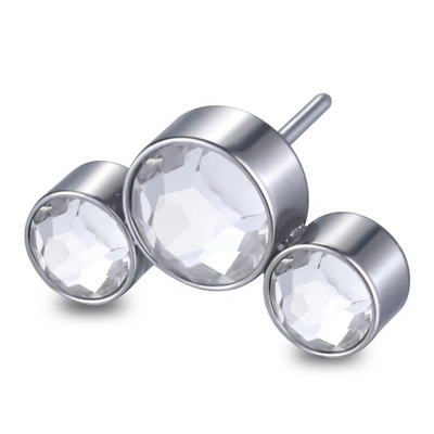 G23 Titanium Push in Labret Huuleaugustamine Opaal keermeta otsad Tragus Stud Cartilage Helix Lobe Kõrvarõngad Naistele Kehaehted