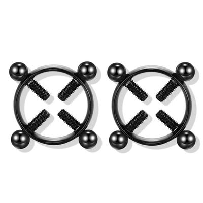 1 ζεύγος δαχτυλίδια θηλής από ανοξείδωτο ατσάλι Fake piercing κοσμήματα χονδρική γυναικεία σέξι κλιπ Δαχτυλίδι θηλής σφιγκτήρες δαχτυλιδιών θηλής Τρυπημένα κοσμήματα σώματος