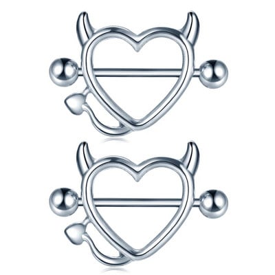 1 ζεύγος δαχτυλίδια θηλής από ανοξείδωτο ατσάλι Fake piercing κοσμήματα χονδρική γυναικεία σέξι κλιπ Δαχτυλίδι θηλής σφιγκτήρες δαχτυλιδιών θηλής Τρυπημένα κοσμήματα σώματος