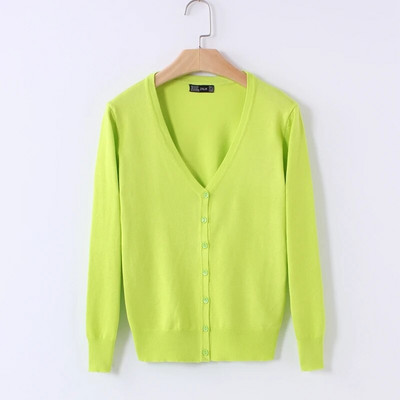 Sieviešu trikotāžas jaka 2023. gada pavasara rudens jaunais korejiešu variants, īss vienkrāsains džemperis ar garām piedurknēm, šauri pieguļoša maza jaka