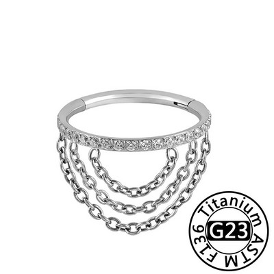 διαπεραστικός χόνδρος Δαχτυλίδι μύτης κρίκος με θηλή κοιλιακό τρύπημα G23 σκουλαρίκια με καρφιά ζιργκόν τιτανίου Κοσμήματα σώματος