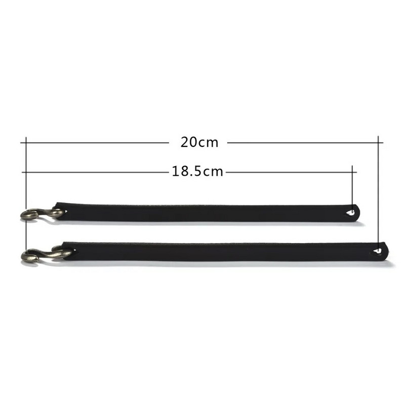 Jiayiqi vīriešu rokassprādze vintage melna/brūna īstas ādas āķa rokassprādze vīriešu aproce rokassprādzes vīriešu rotaslietas 20 cm/18,5 cm