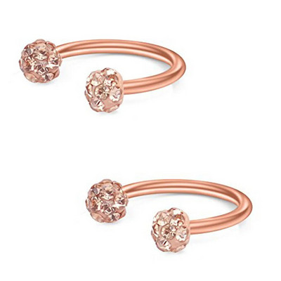 16G Forwards Helix Conch Rook Tragus Skrimšļa Auskari Vertikāli Pīrsingi Gredzeni Lūpu Larbet Studs Monroe Medusa Piercing