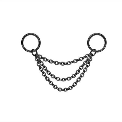 Βιομηχανικό σκουλαρίκι αλυσίδας Σκουλαρίκια με διπλό τρύπημα καρφωτό κρίκο με αλυσίδα σκουλαρίκια Helix piercing σκουλαρίκια χόνδρου Tragus Studs Lobe Jewelry