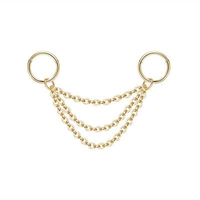 Βιομηχανικό σκουλαρίκι αλυσίδας Σκουλαρίκια με διπλό τρύπημα καρφωτό κρίκο με αλυσίδα σκουλαρίκια Helix piercing σκουλαρίκια χόνδρου Tragus Studs Lobe Jewelry