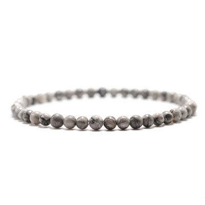 Noter Vīriešu Dabīgā Akmens Rokassprādze 4 mm Rokassprādze Dāvana Viņam Brīvā laika aksesuāri Meditācija Rīsu Pērlītes Rokassprādze Homme Regalo Hombre