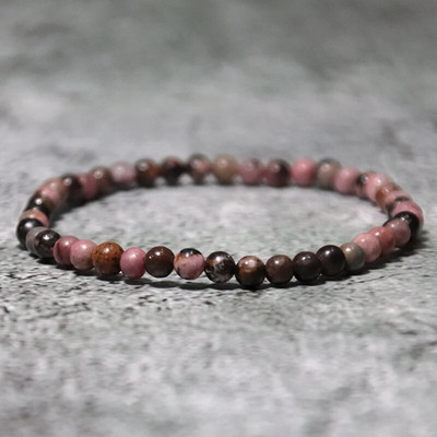 Noter Vīriešu Dabīgā Akmens Rokassprādze 4 mm Rokassprādze Dāvana Viņam Brīvā laika aksesuāri Meditācija Rīsu Pērlītes Rokassprādze Homme Regalo Hombre