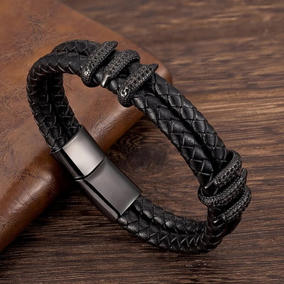 MKENDN Gothic vīriešu vintage pelēks pīts īstas ādas rokassprādze Dragon Claw Homme Femme rokassprādzes ar rokām darinātas rotaslietas pulseri