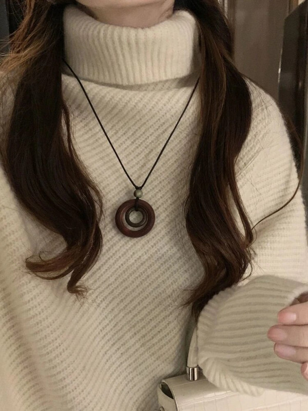 Szabálytalan garbós pulóverek Női Laza elegáns Vintage Egyszerű pulóverek Kötöttáru Temperamentum Trendi Gyengéd Bőrnadrágok Mujer Ősz