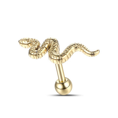 1 gab tērauda čūskas deguna starpsienas klipši stīpa Nariz skrimšļa pīrsingi ausu tragus spirāles gliemežnīcas daivas auskari pircēšanas rotaslietas sievietēm