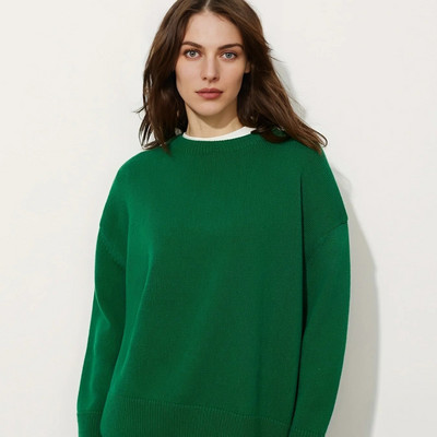 Wixra elegants sieviešu džemperis ar izgriezumu, vaļīgs, mīksts sieviešu trikotāžas džemperis Lielizmēra trikotāžas pamata džemperi