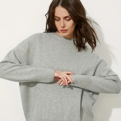 Wixra elegants sieviešu džemperis ar izgriezumu, vaļīgs, mīksts sieviešu trikotāžas džemperis Lielizmēra trikotāžas pamata džemperi