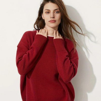 Wixra elegants sieviešu džemperis ar izgriezumu, vaļīgs, mīksts sieviešu trikotāžas džemperis Lielizmēra trikotāžas pamata džemperi