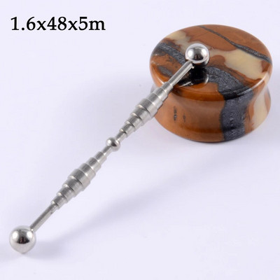 CHUANCI 1PC 14G Ķirurģiskā tērauda sirds ziedu forma rūpnieciski pīrsingi rūpnieciski stienis auskari Tragus ausu mērītājs ķermeņa rotaslietas
