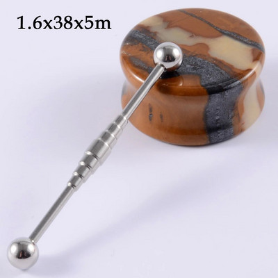 CHUANCI 1PC 14G Ķirurģiskā tērauda sirds ziedu forma rūpnieciski pīrsingi rūpnieciski stienis auskari Tragus ausu mērītājs ķermeņa rotaslietas